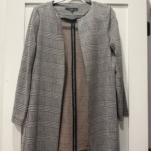 Amanda & Chelsea Black and White Checkered Blazer